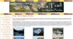 Desktop Screenshot of incatrailperu.com